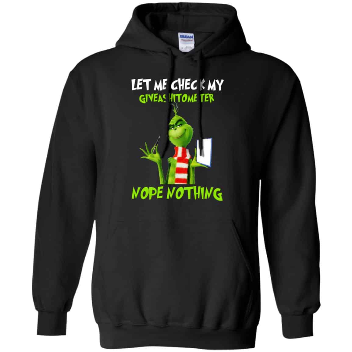 The Grinch: Let Me Check My Giveashitometer Nope Nothing T-Shirts, Hoodie, Tank