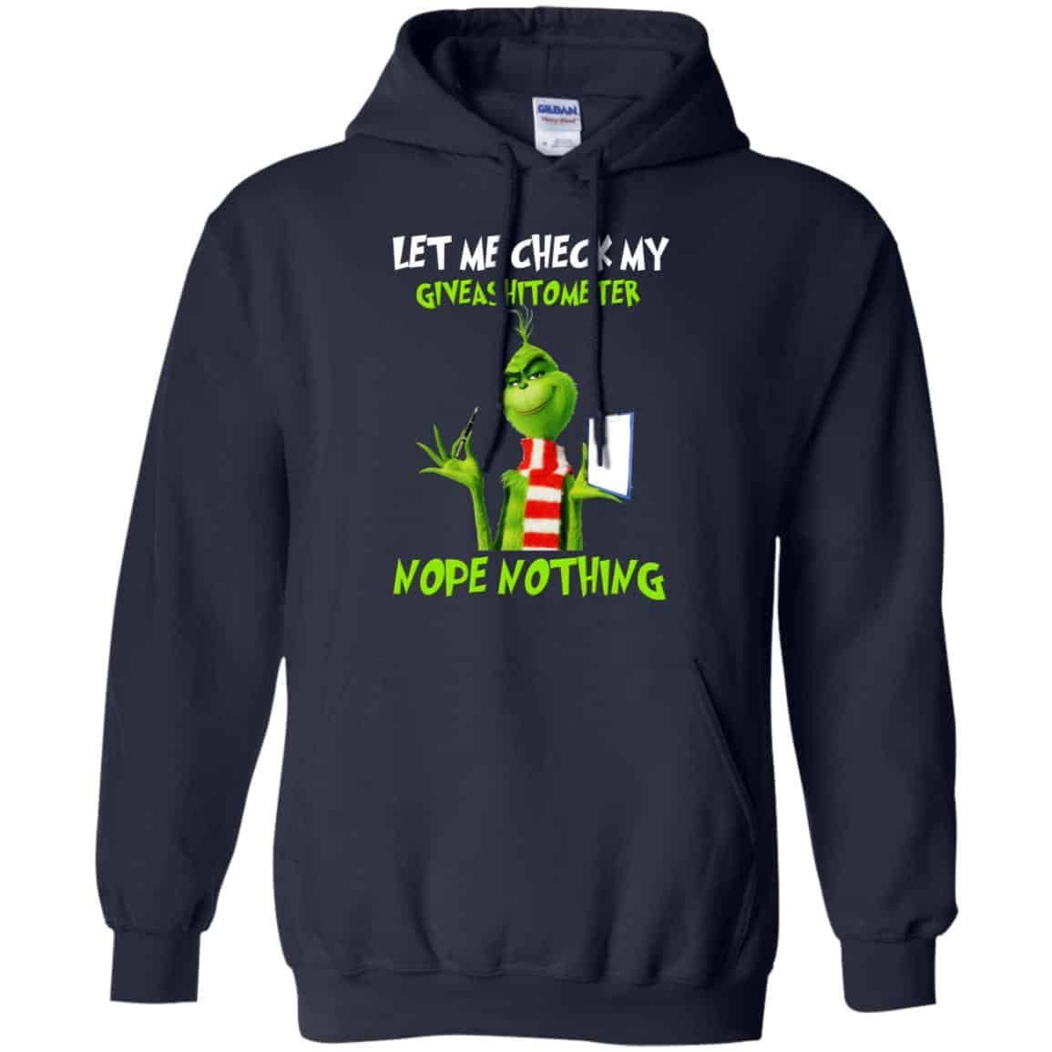The Grinch: Let Me Check My Giveashitometer Nope Nothing T-Shirts, Hoodie, Tank