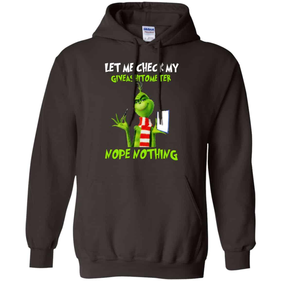 The Grinch: Let Me Check My Giveashitometer Nope Nothing T-Shirts, Hoodie, Tank