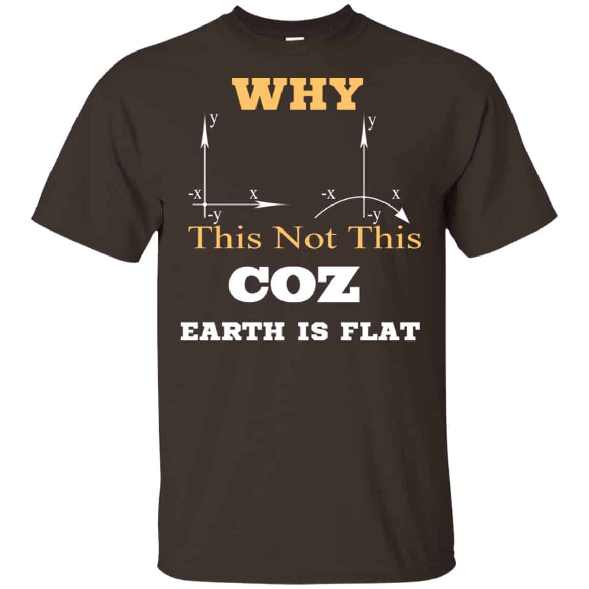 Why This Not This Coz Earth Is Flat T-Shirts, Hoodie, Tank