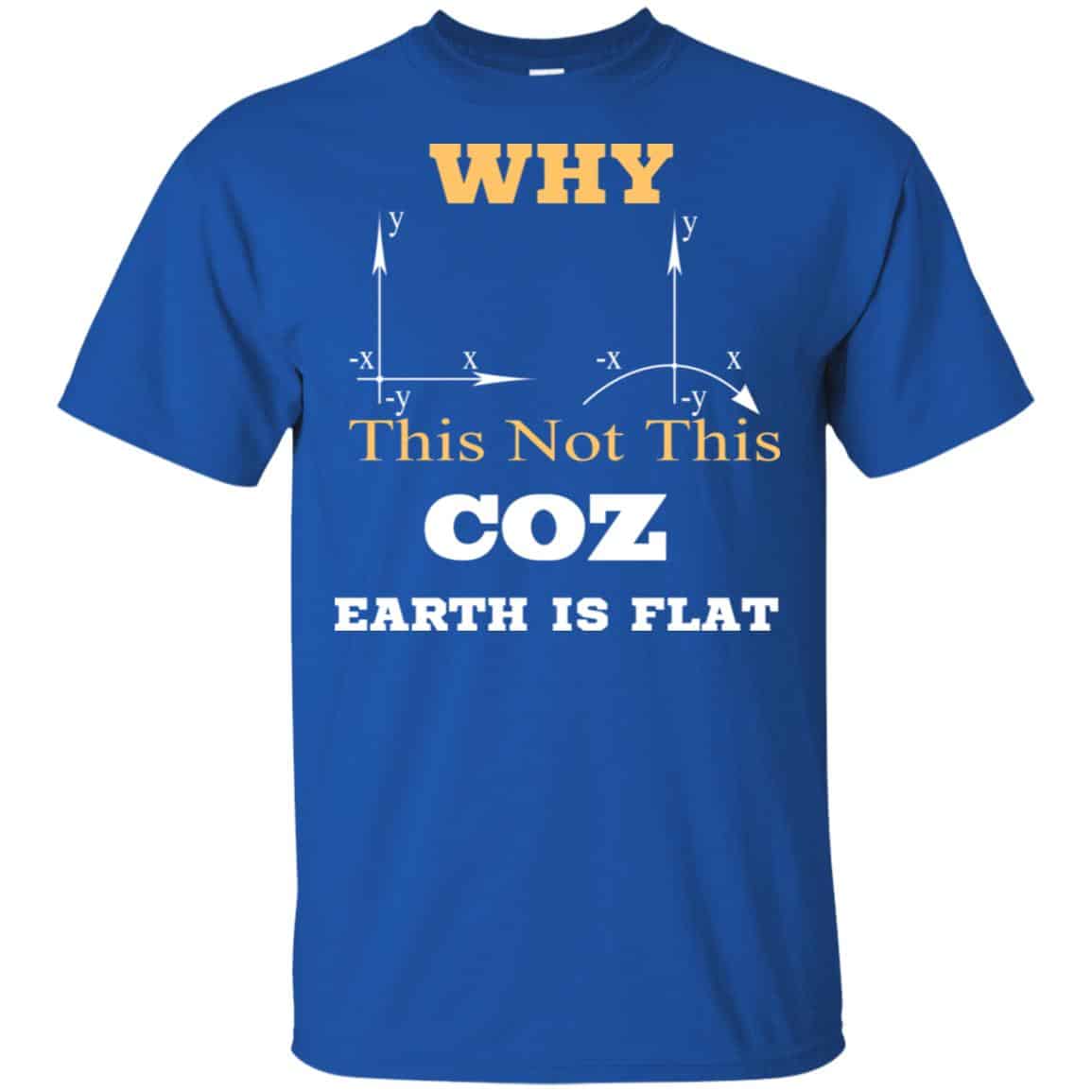 Why This Not This Coz Earth Is Flat T-Shirts, Hoodie, Tank