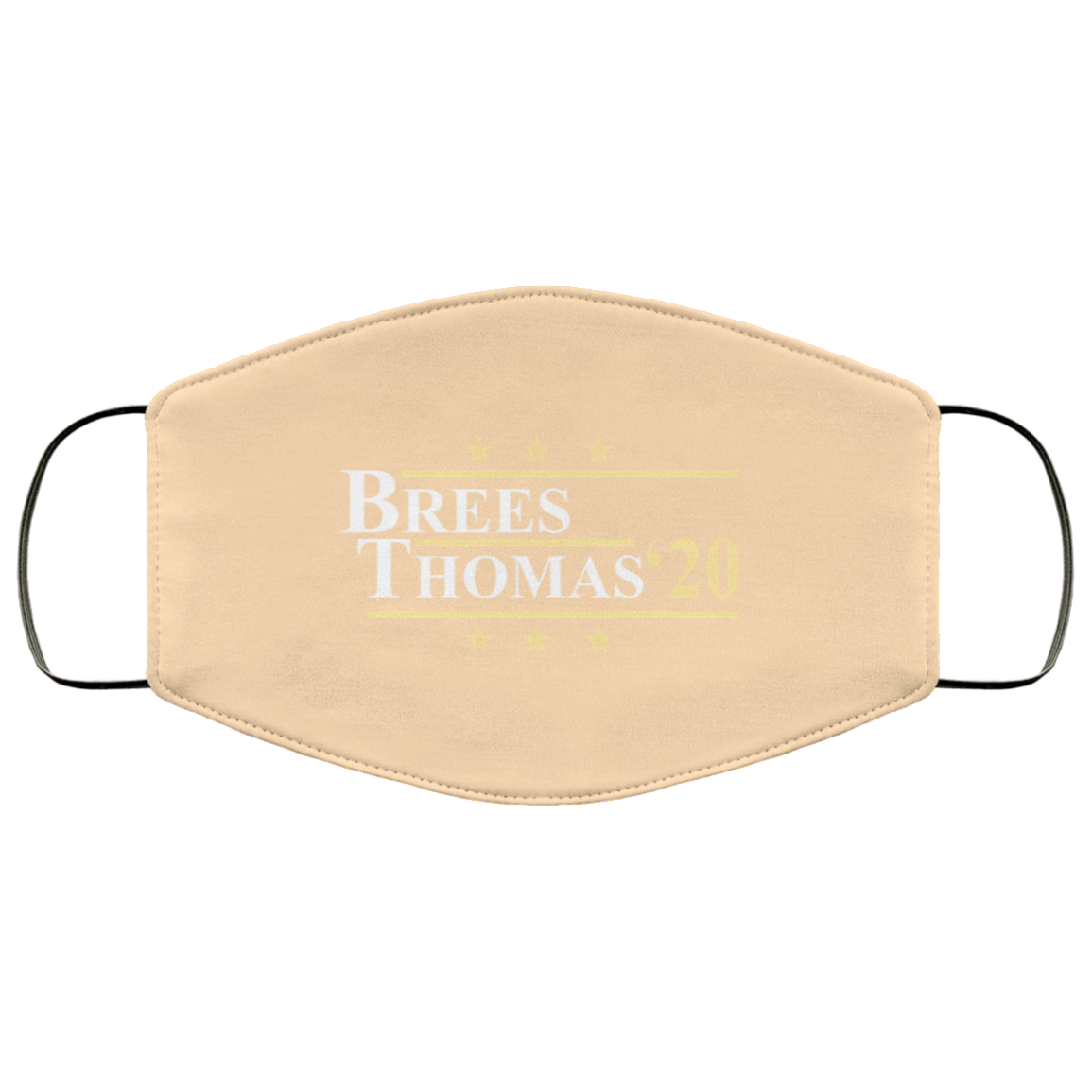 Vote Brees Thomas 2020 President Face Mask