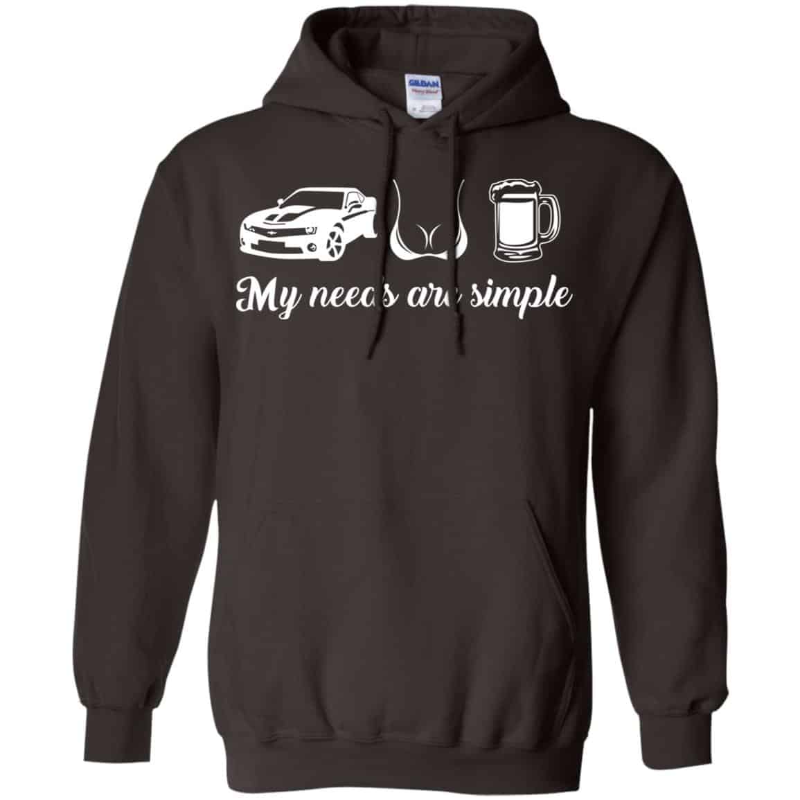 My Needs Are Simple Camaro Boobs And Beer Shirt, Hoodie, Tank