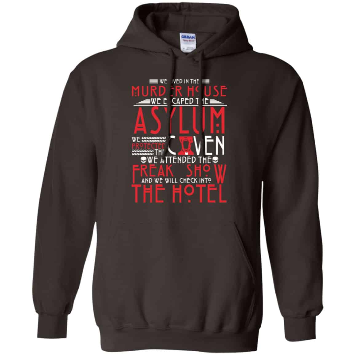We Lived In The Murder House We Escape The Asylum Shirt, Hoodie, Tank