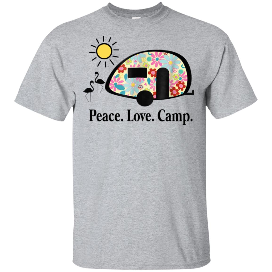 Peace. Love. Camp. Camping T-Shirts, Hoodie, Tank
