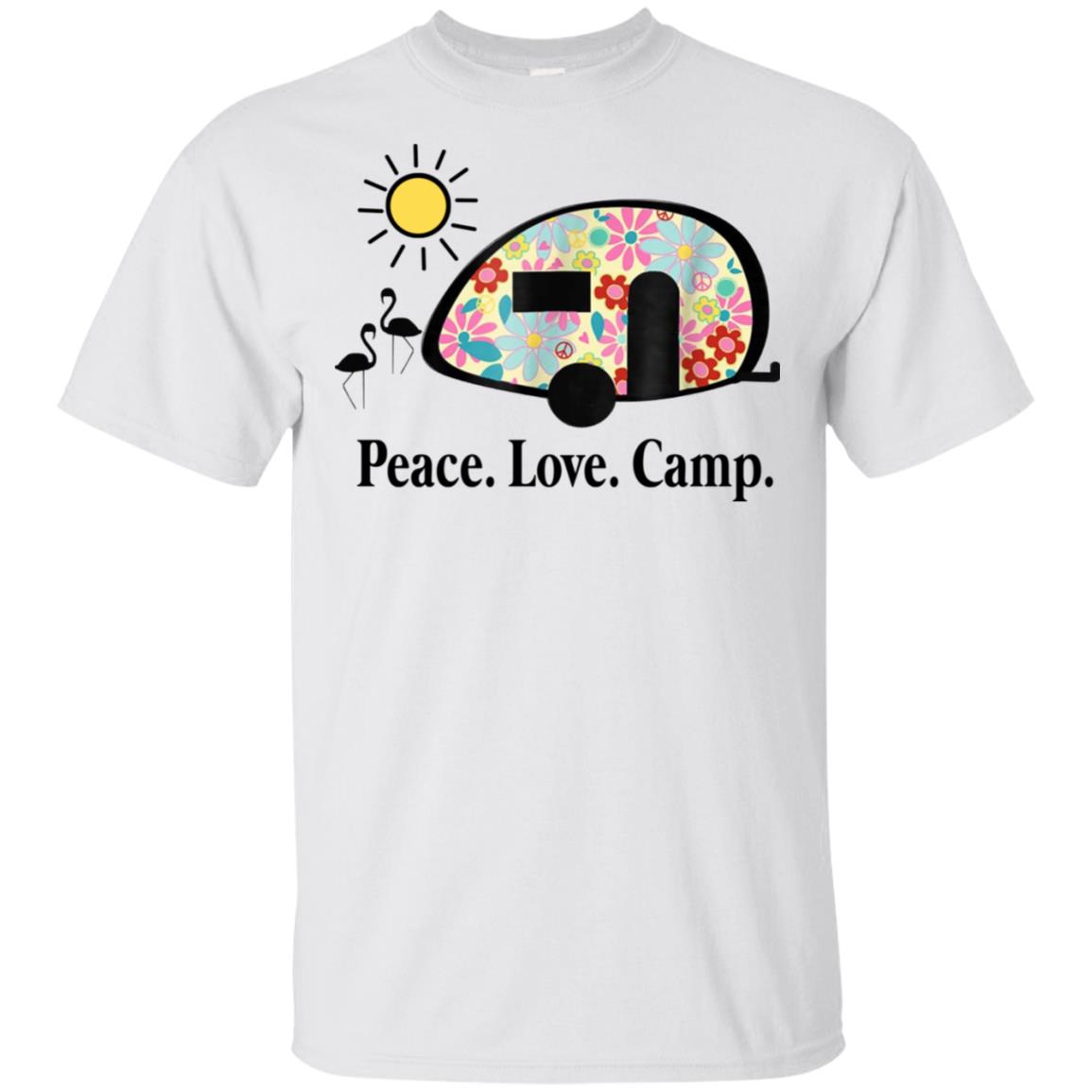 Peace. Love. Camp. Camping T-Shirts, Hoodie, Tank
