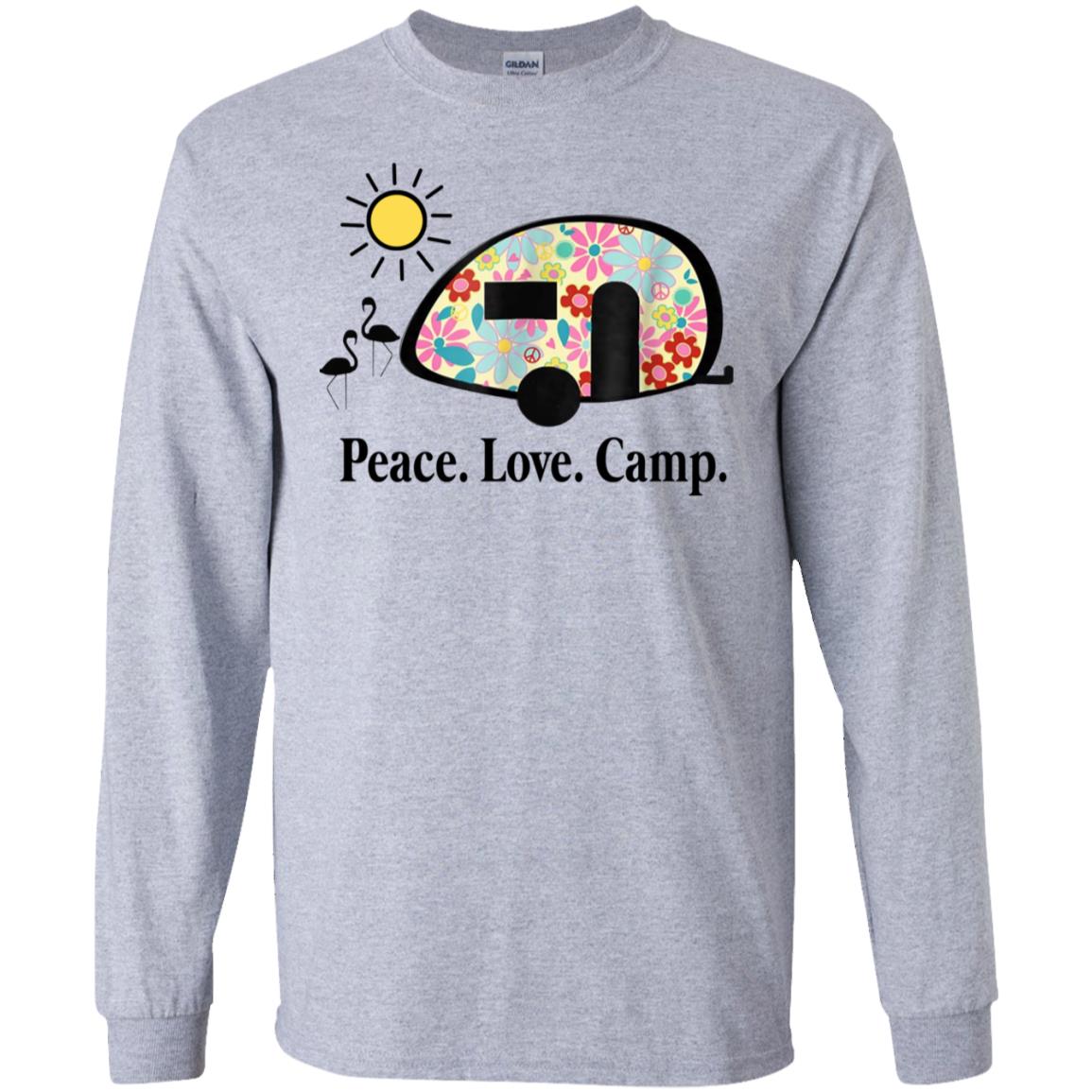 Peace. Love. Camp. Camping T-Shirts, Hoodie, Tank