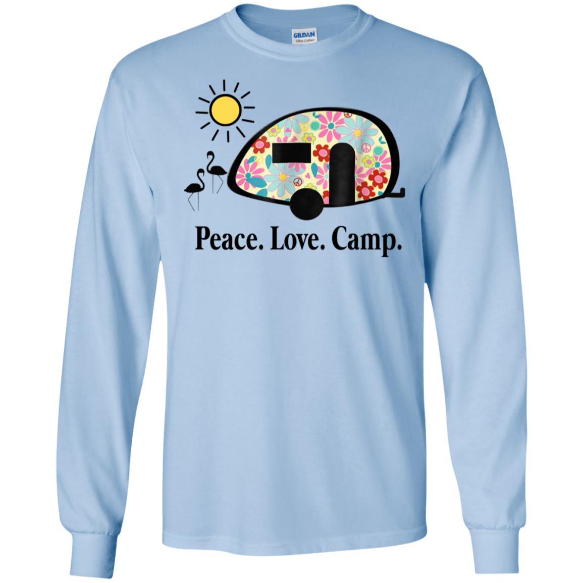 Peace. Love. Camp. Camping T-Shirts, Hoodie, Tank