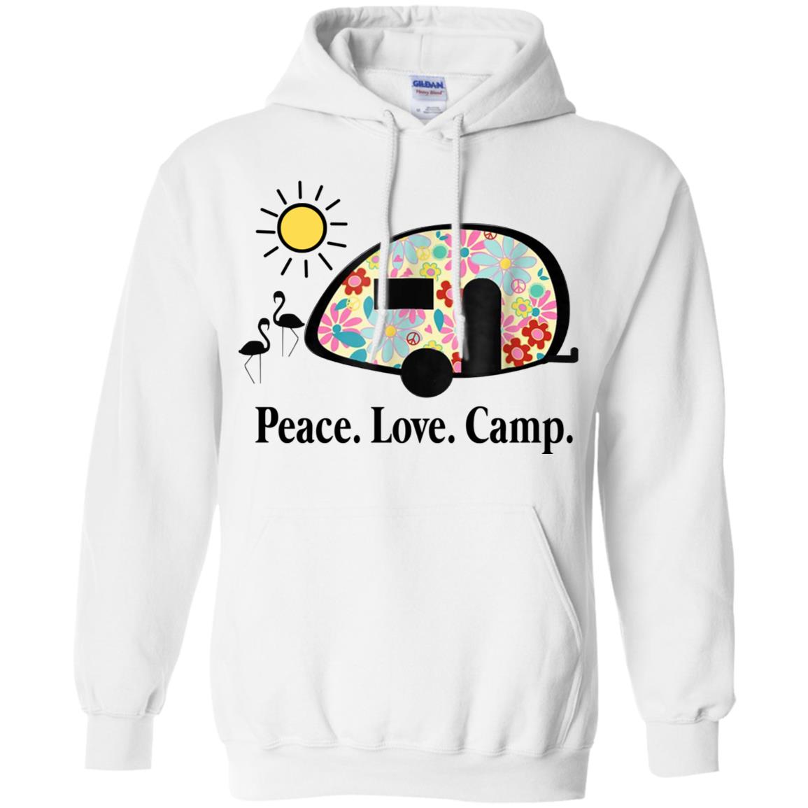 Peace. Love. Camp. Camping T-Shirts, Hoodie, Tank