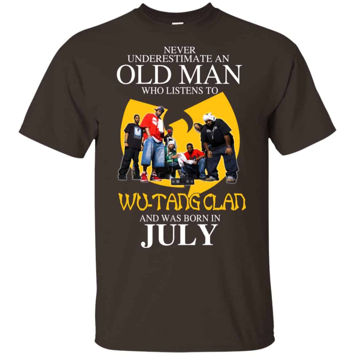 An Old Man Who Listens To Wu-Tang Clan And Was Born In July T-Shirts, Hoodie, Tank