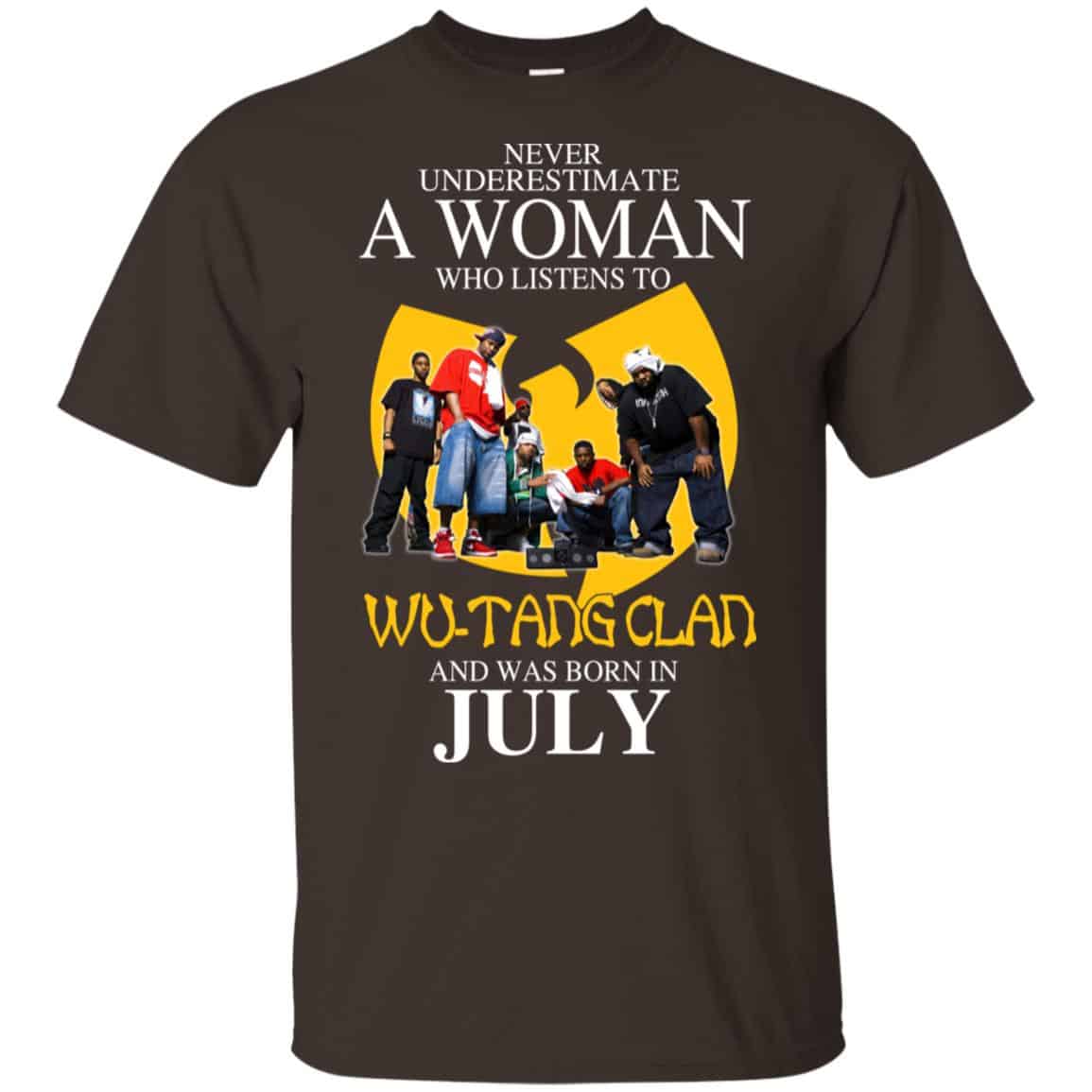 A Woman Who Listens To Wu-Tang Clan And Was Born In July T-Shirts, Hoodie, Tank