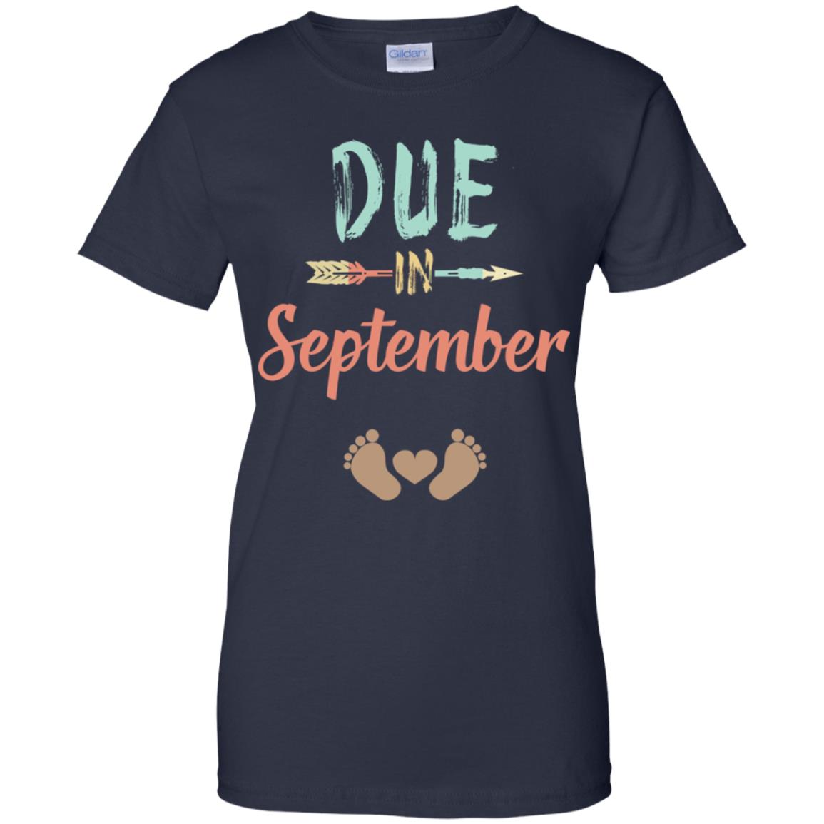 Due Date September Announcement Mommy Bump Pregnancy T-Shirts, Hoodie, Tank