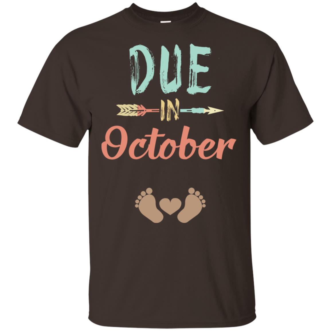 Due Date October Announcement Mommy Bump Pregnancy T-Shirts, Hoodie, Tank