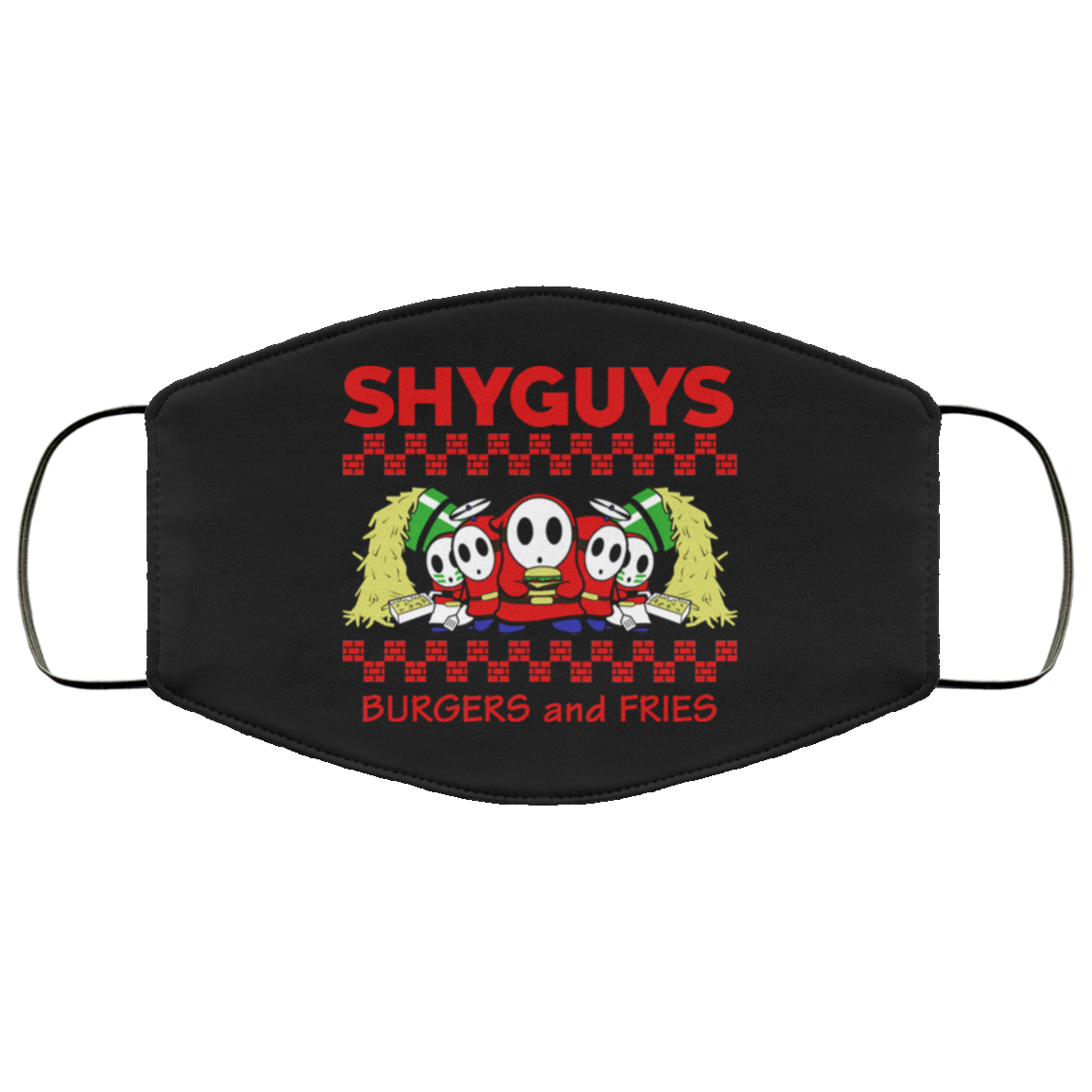 Shyguys Burgers And Fries Face Mask