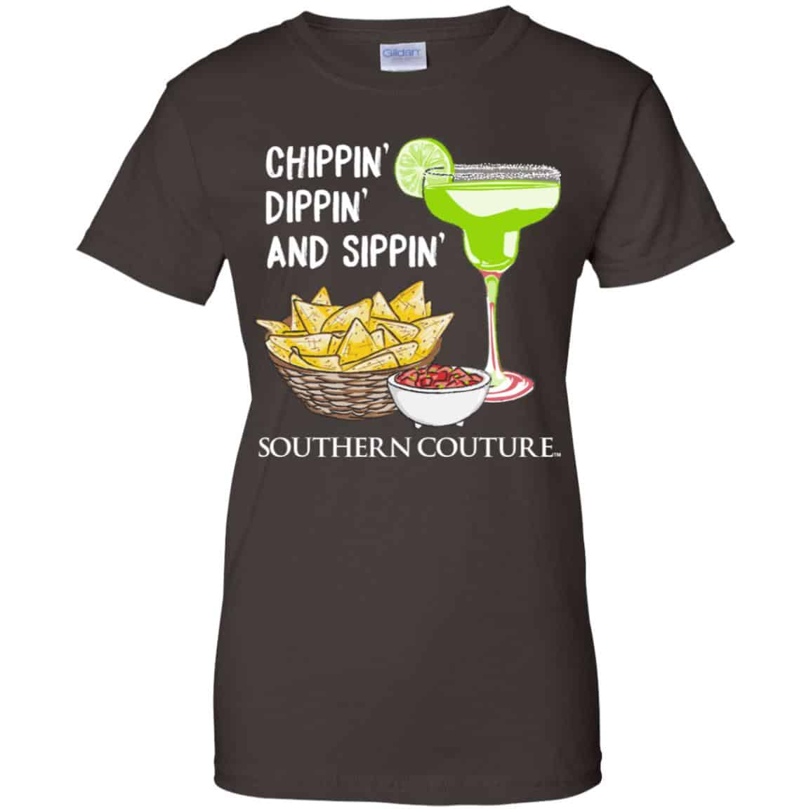 Chippin’ Dippin’ And Sippin’ Southern Couture Shirt, Hoodie, Tank