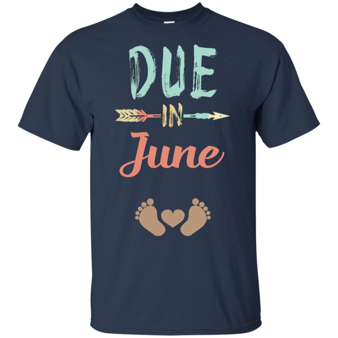 Due Date June Announcement Mommy Bump Pregnancy T-Shirts, Hoodie, Tank