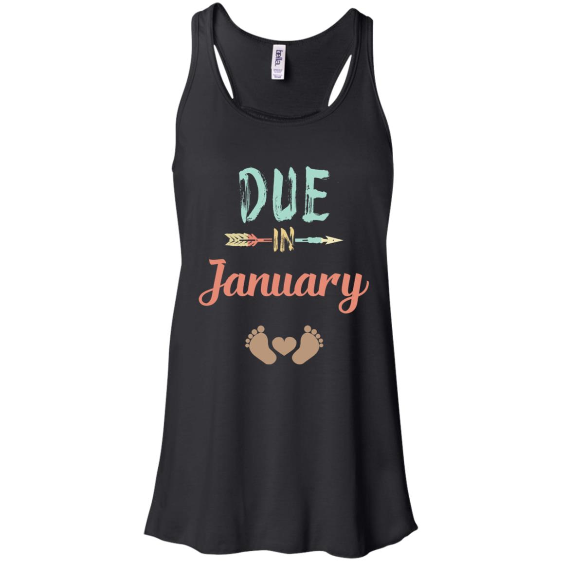 Due Date January Announcement Mommy Bump Pregnancy T-Shirts, Hoodie, Tank