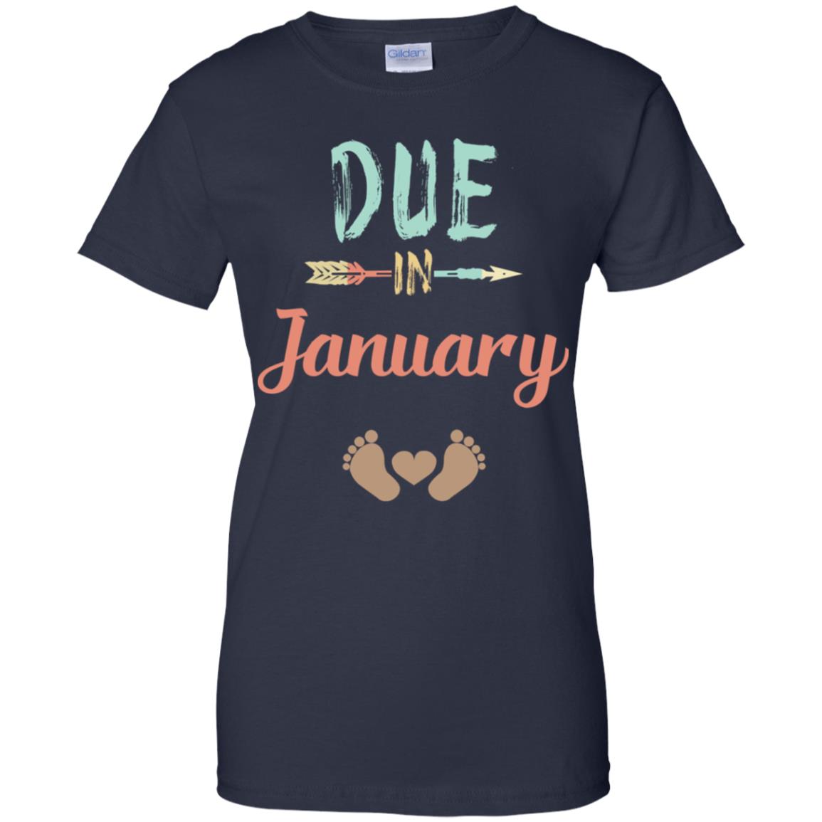 Due Date January Announcement Mommy Bump Pregnancy T-Shirts, Hoodie, Tank