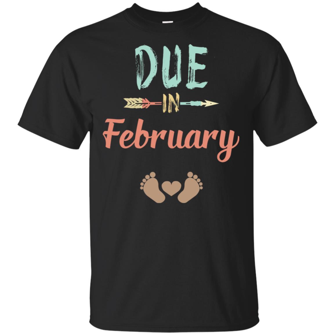Due Date February Announcement Mommy Bump Pregnancy T-Shirts, Hoodie, Tank