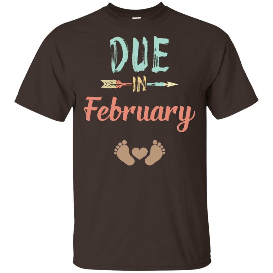 Due Date February Announcement Mommy Bump Pregnancy T-Shirts, Hoodie, Tank