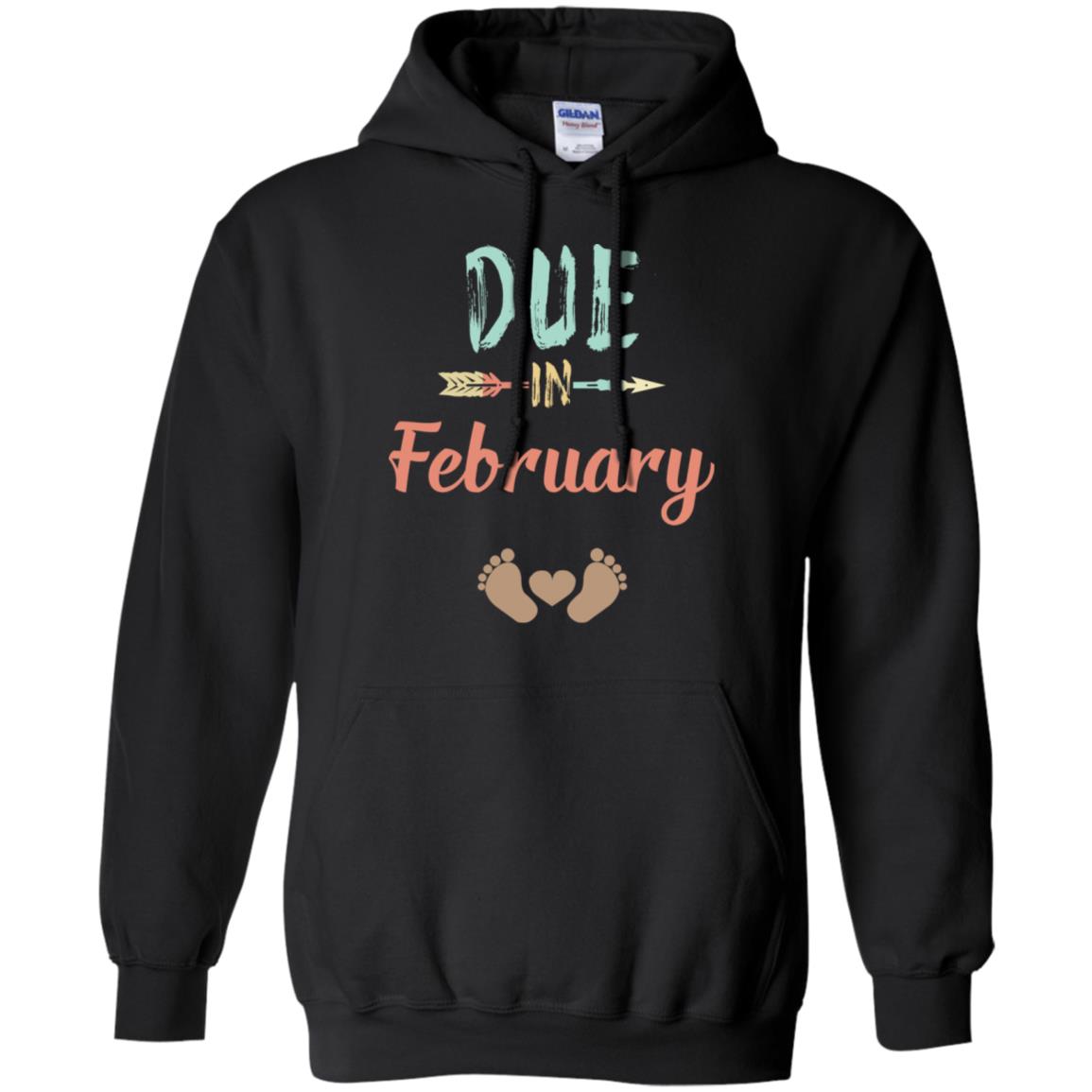 Due Date February Announcement Mommy Bump Pregnancy T-Shirts, Hoodie, Tank