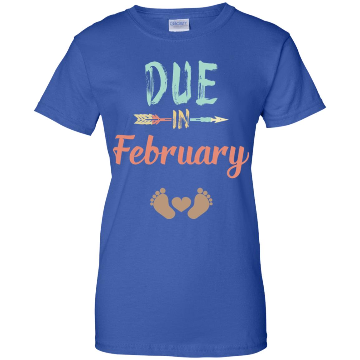 Due Date February Announcement Mommy Bump Pregnancy T-Shirts, Hoodie, Tank