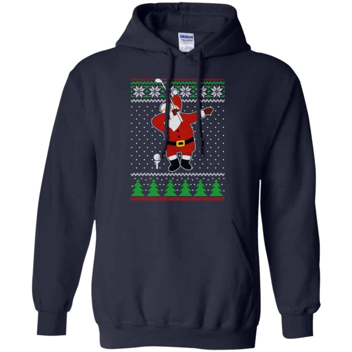 Dabbing Santa Golf Ugly Christmas Sweater, T-Shirts, Hoodie