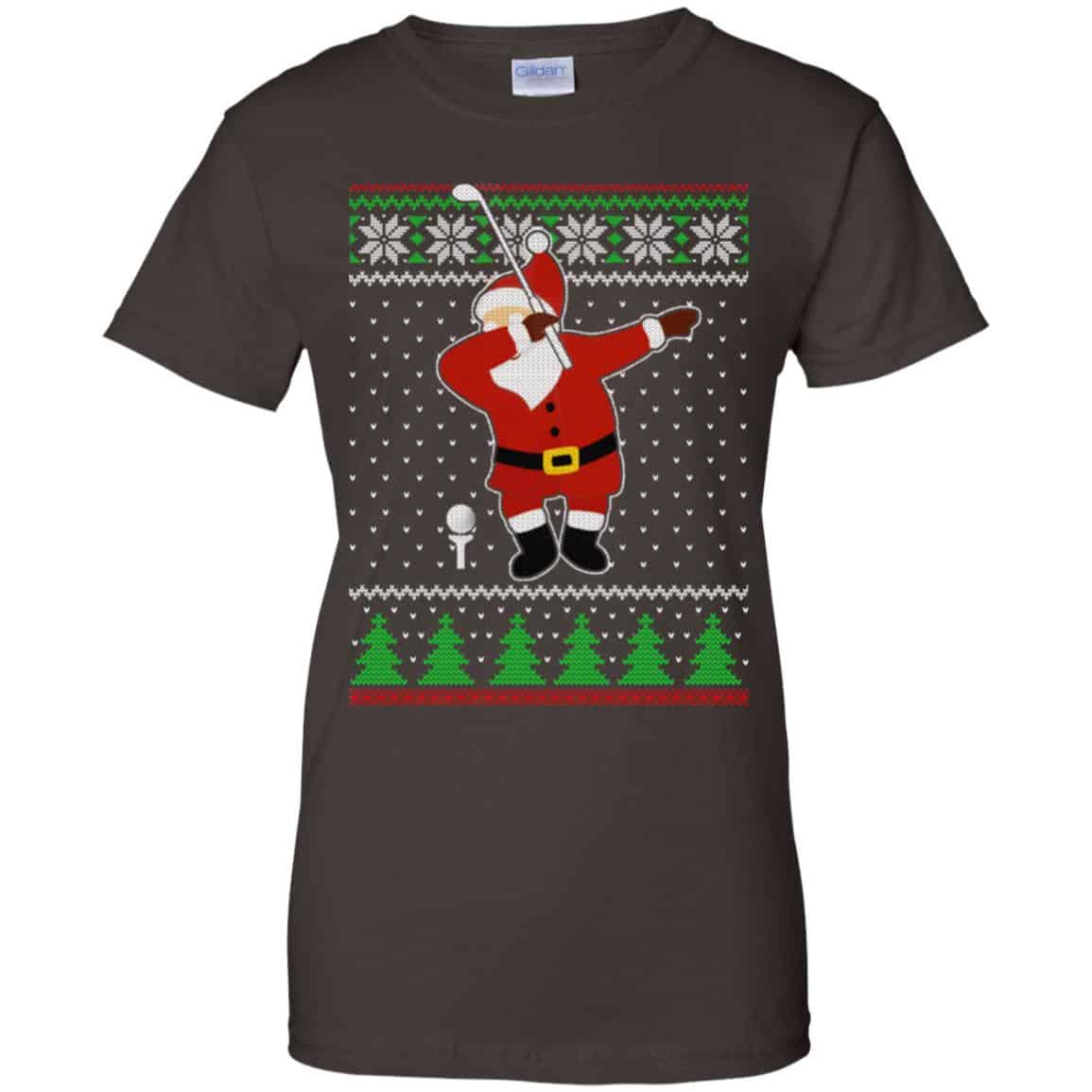 Dabbing Santa Golf Ugly Christmas Sweater, T-Shirts, Hoodie
