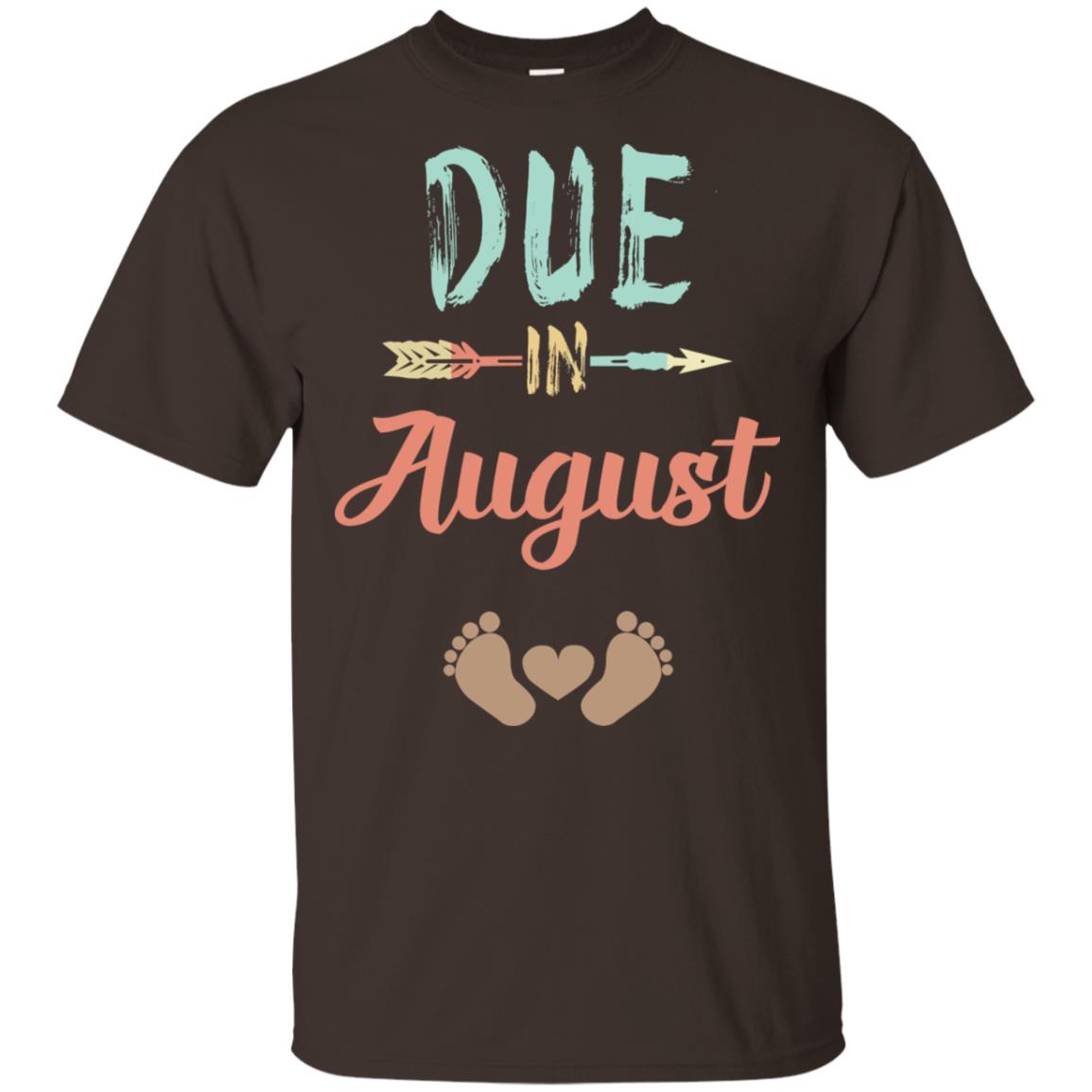 Due Date August Announcement Mommy Bump Pregnancy T-Shirts, Hoodie, Tank