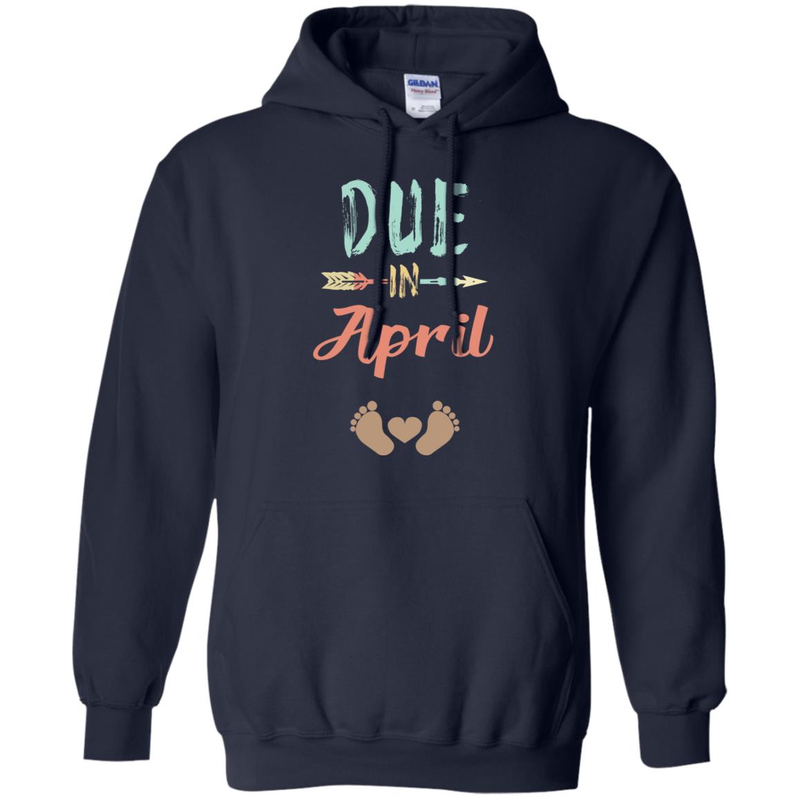 Due Date April Announcement Mommy Bump Pregnancy T-Shirts, Hoodie, Tank