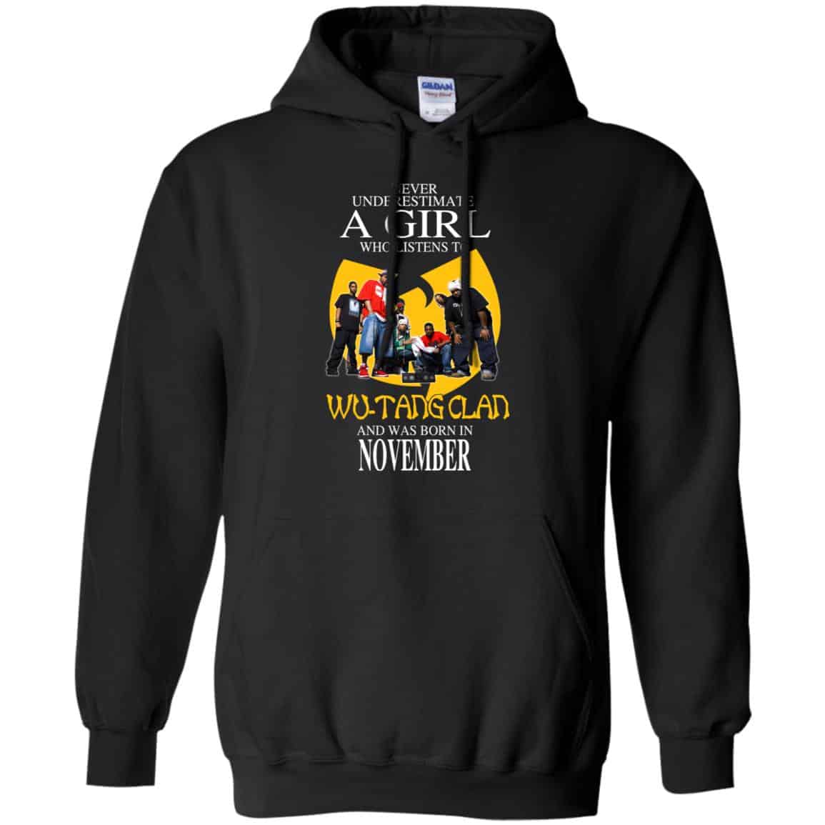 A Girl Who Listens To Wu-Tang Clan And Was Born In November T-Shirts, Hoodie, Tank
