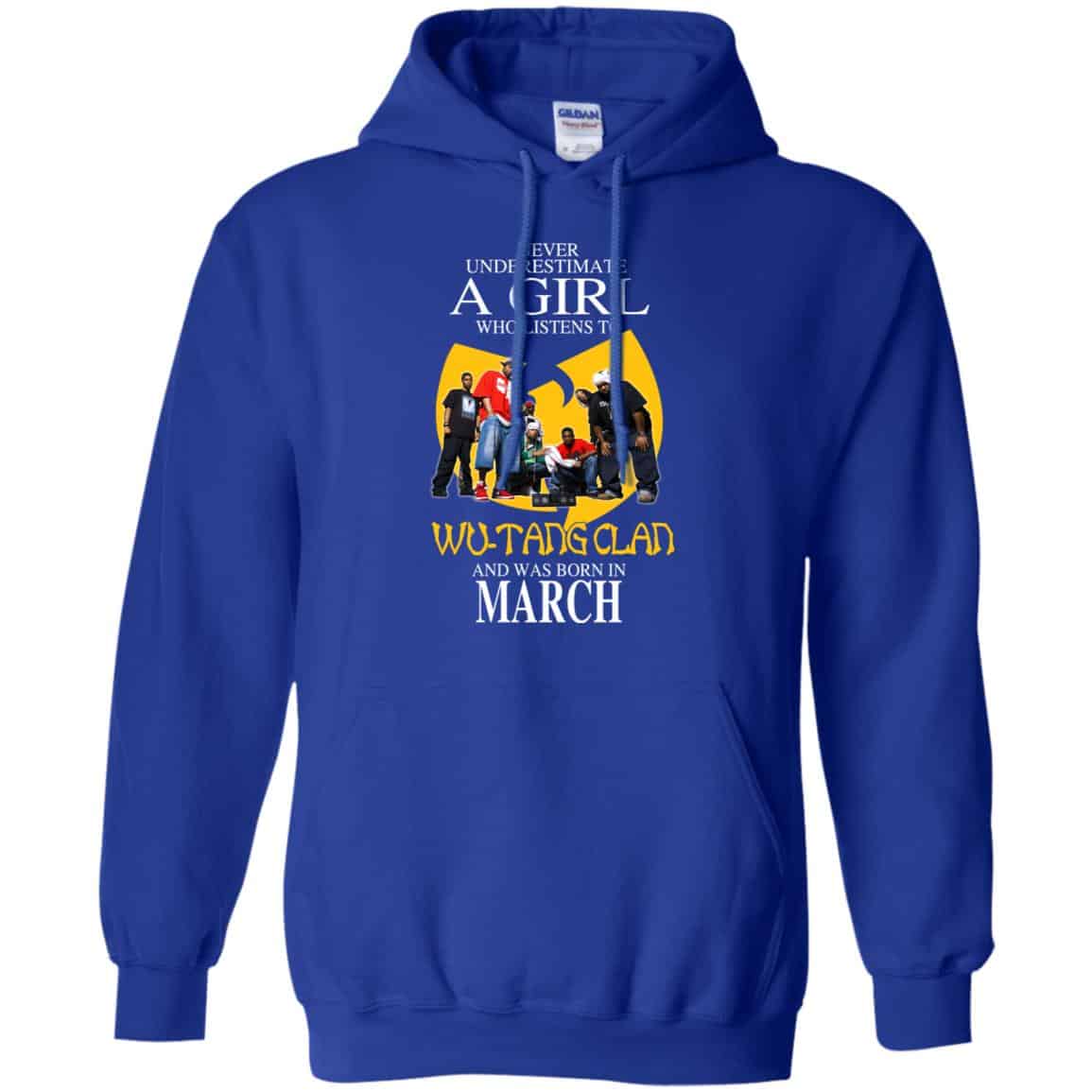 A Girl Who Listens To Wu-Tang Clan And Was Born In March T-Shirts, Hoodie, Tank