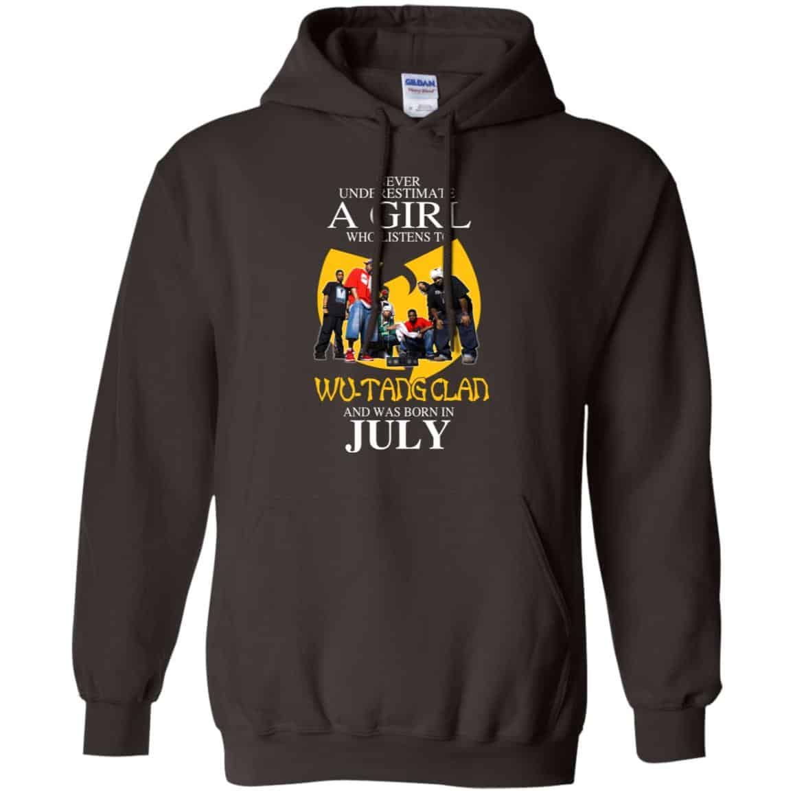 A Girl Who Listens To Wu-Tang Clan And Was Born In July T-Shirts, Hoodie, Tank