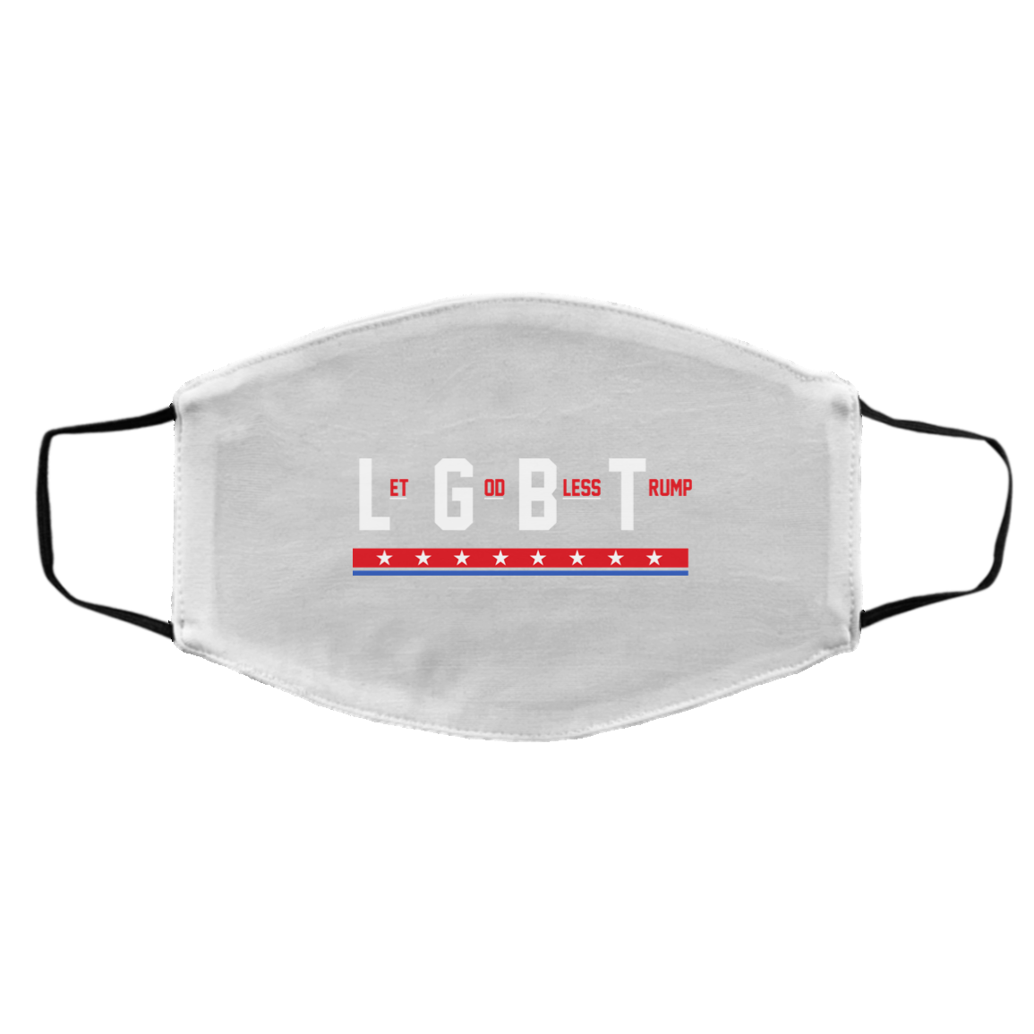 LGBT Let God Bless Trump Face Mask