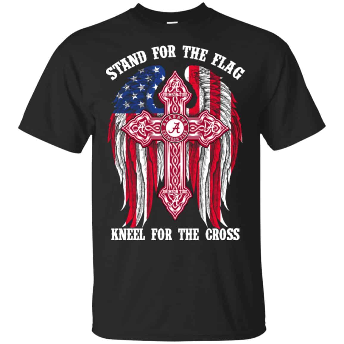 Alabama Crimson Tide: Stand For The Flag Kneel For The Cross Shirt, Hoodie, Tank