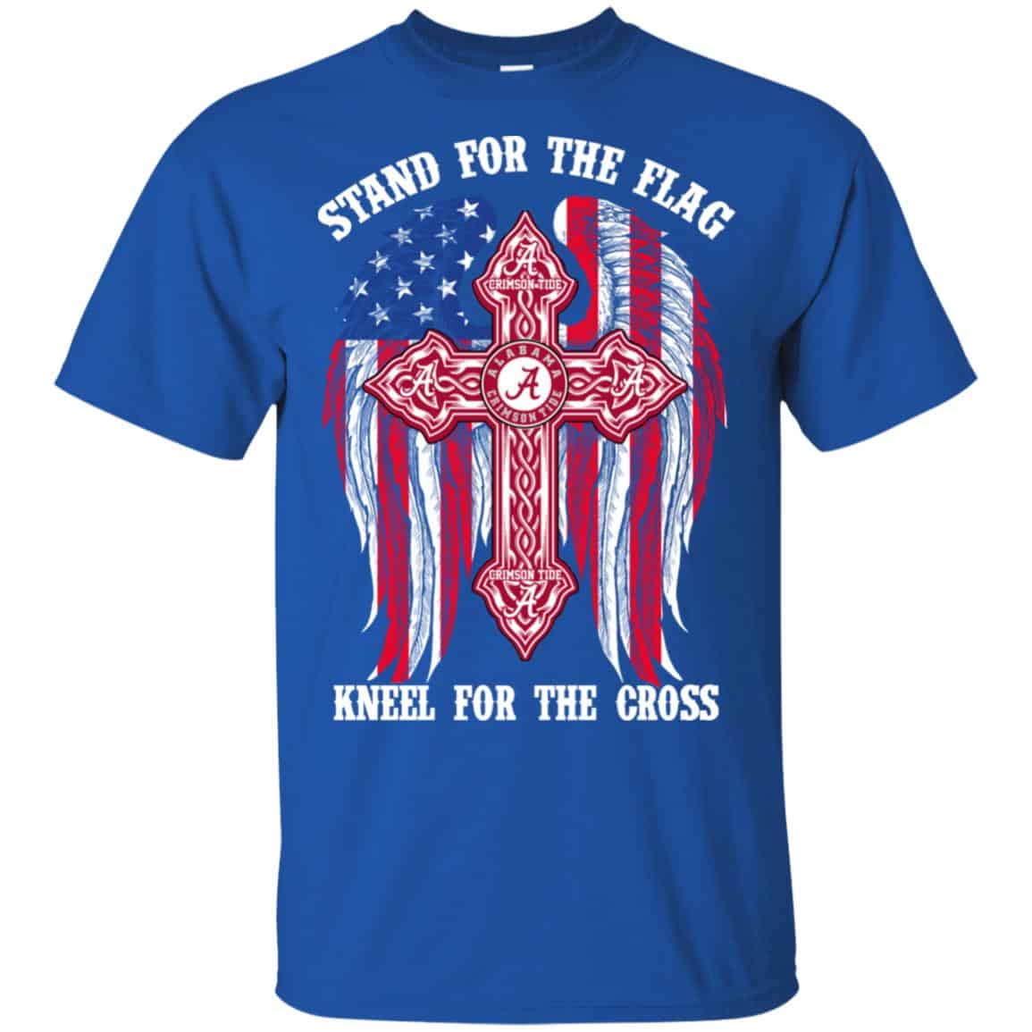 Alabama Crimson Tide: Stand For The Flag Kneel For The Cross Shirt, Hoodie, Tank