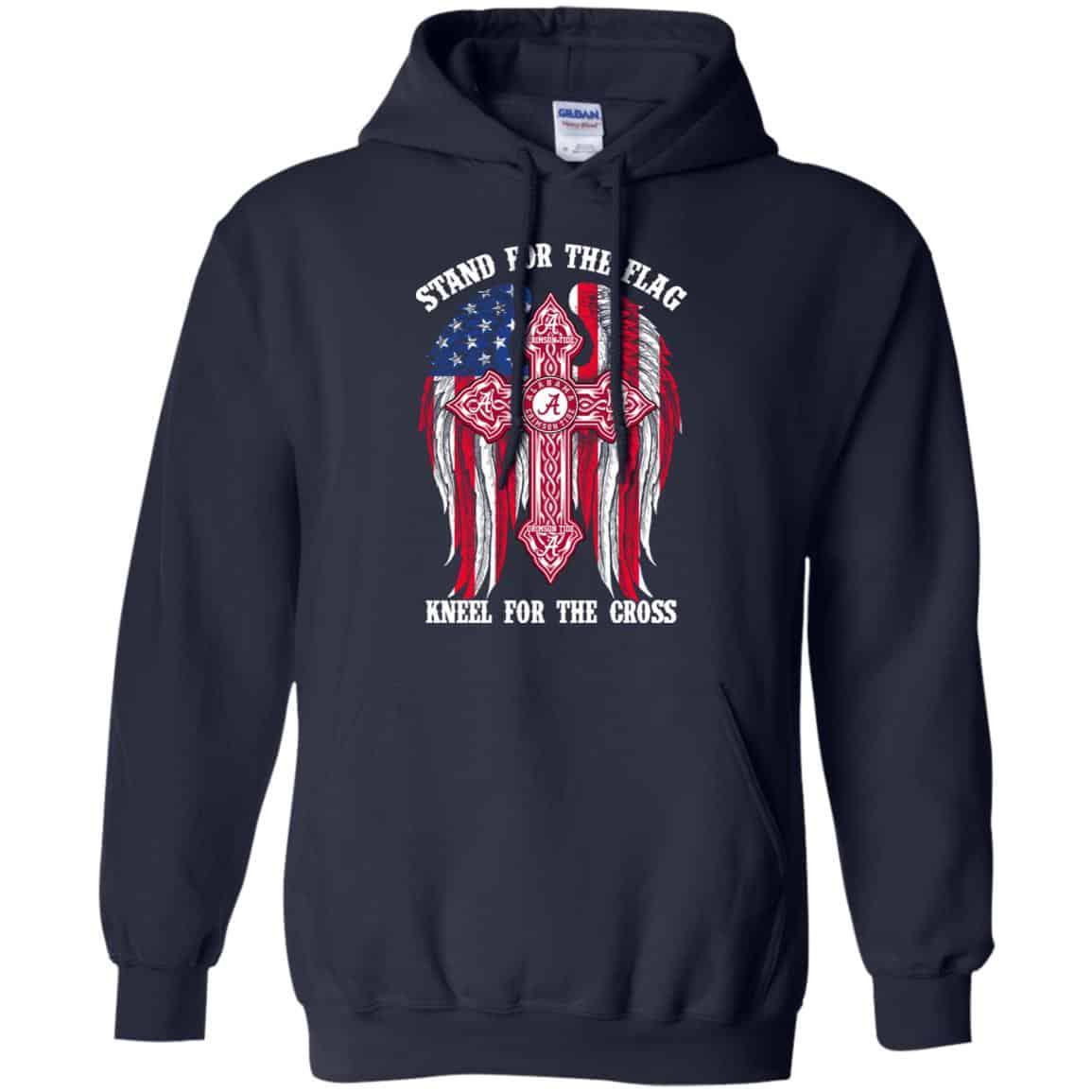 Alabama Crimson Tide: Stand For The Flag Kneel For The Cross Shirt, Hoodie, Tank