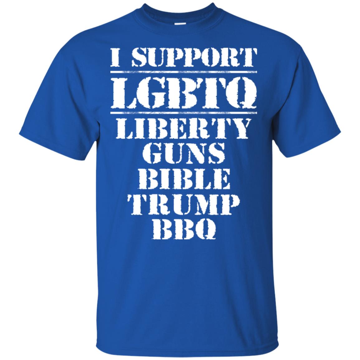 I Support LGBTQ Liberty Guns Bible Trump BBQ T-Shirts, Hoodie, Tank