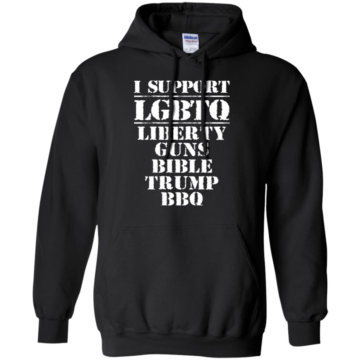 I Support LGBTQ Liberty Guns Bible Trump BBQ T-Shirts, Hoodie, Tank