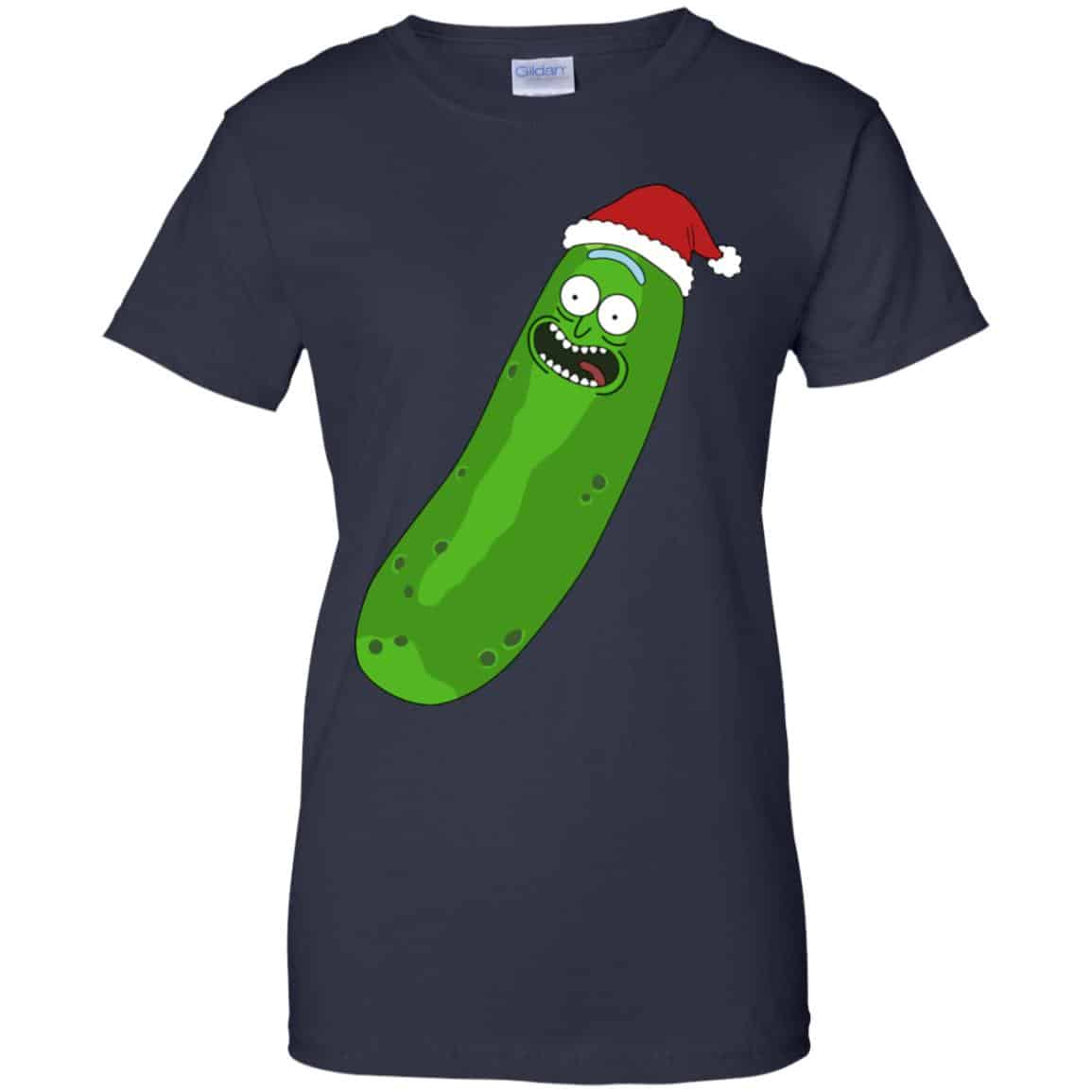 Rick And Morty: Pickle Rick Christmas Santa Hat T-Shirts, Hoodie, Sweater