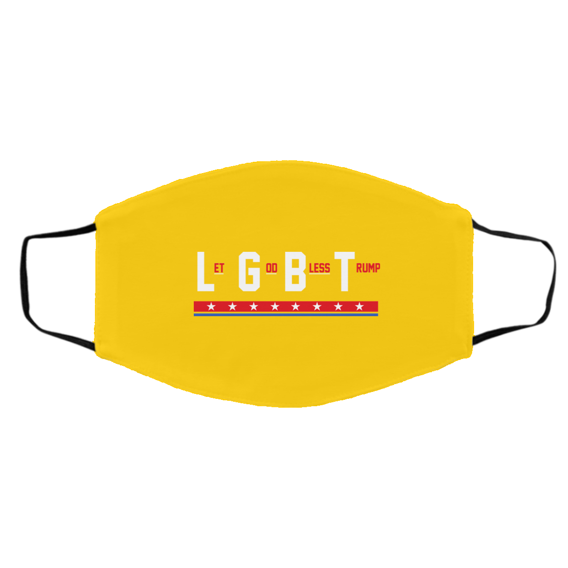 LGBT Let God Bless Trump Face Mask