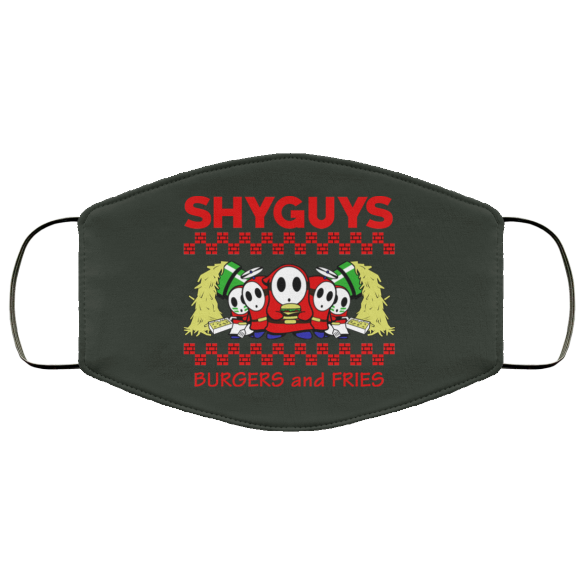 Shyguys Burgers And Fries Face Mask