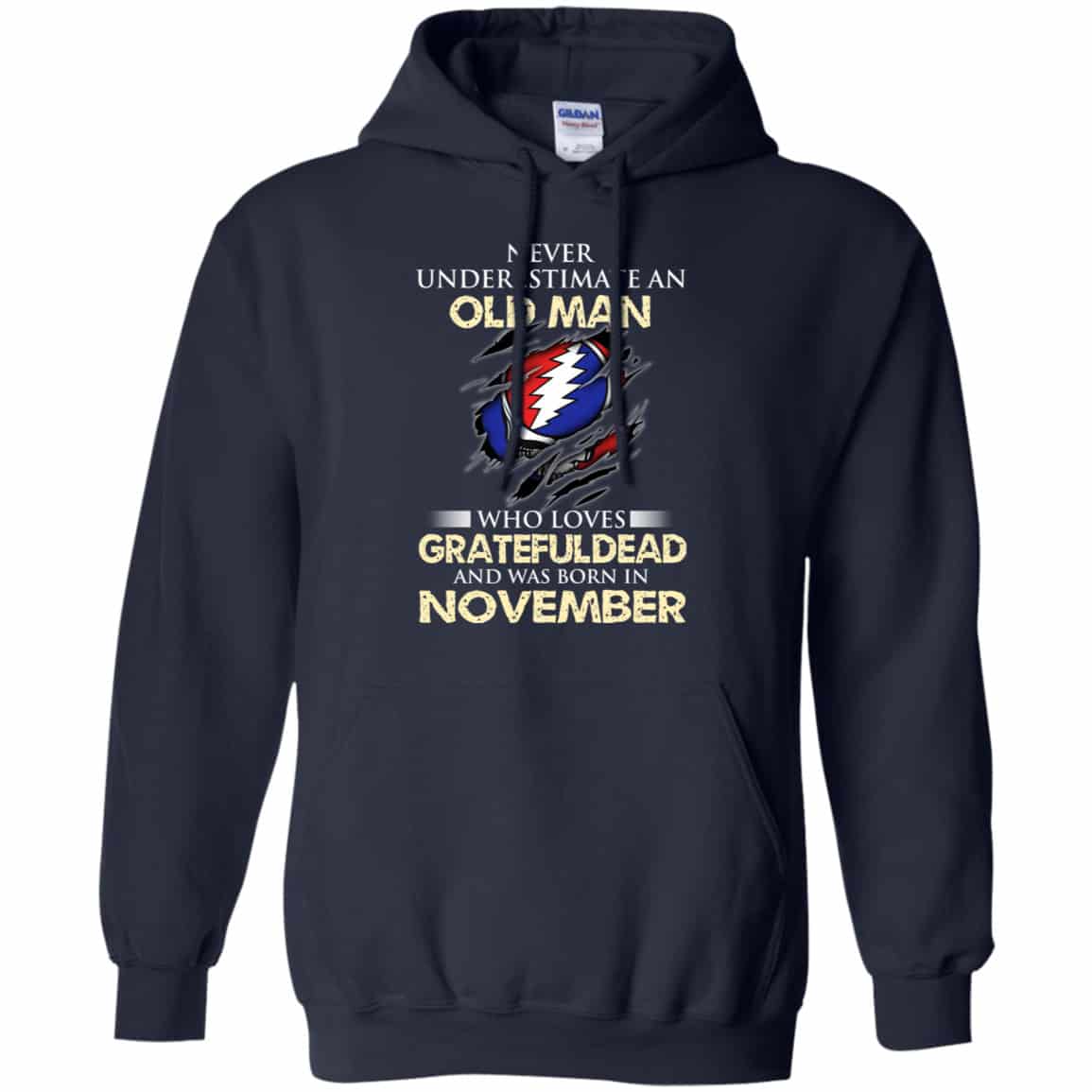 An Old Man Who Loves Grateful Dead And Was Born In November Shirt, Hoodie, Tank