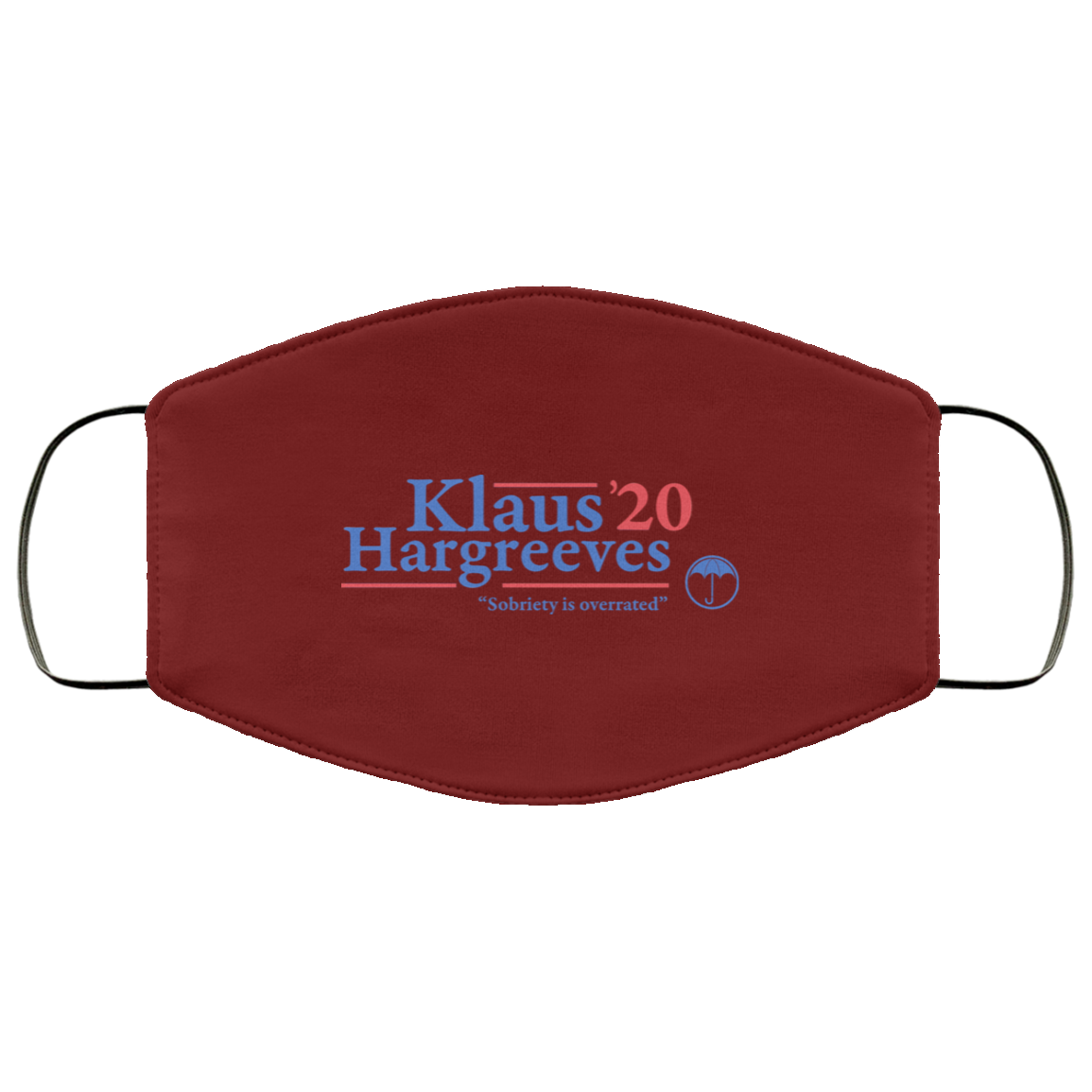 Klaus Hargreeves 2020 Sobriety Is Overrated Face Mask