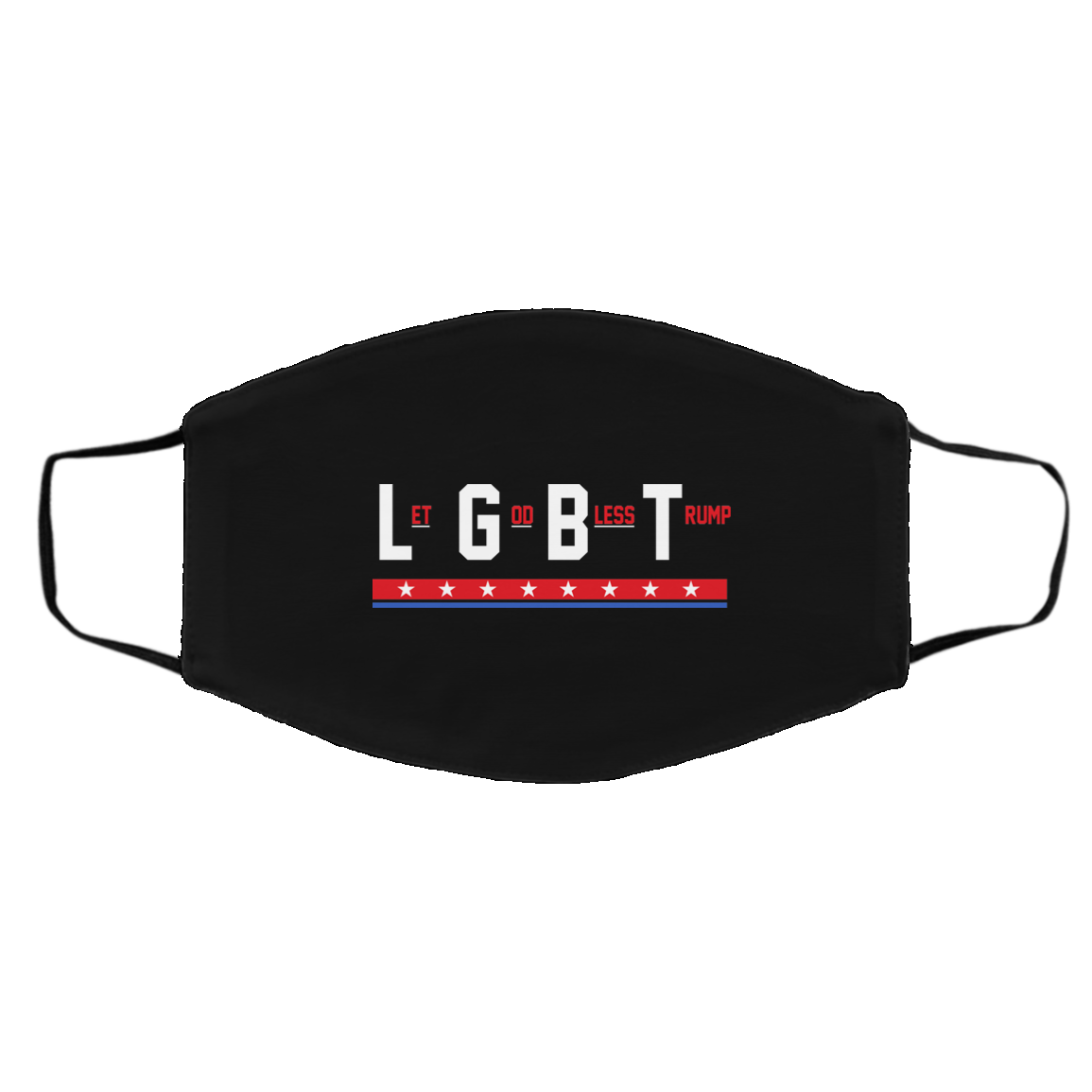 LGBT Let God Bless Trump Face Mask