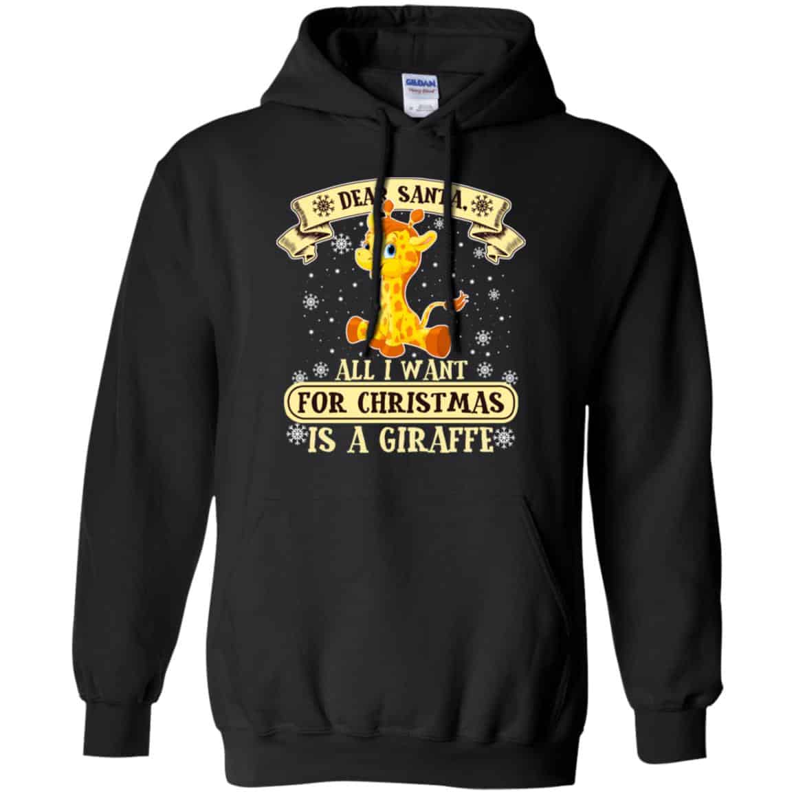 Dear Santa All I Want For Christmas Is A Giraffe T-Shirts, Hoodie, Sweater