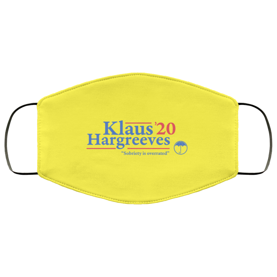 Klaus Hargreeves 2020 Sobriety Is Overrated Face Mask