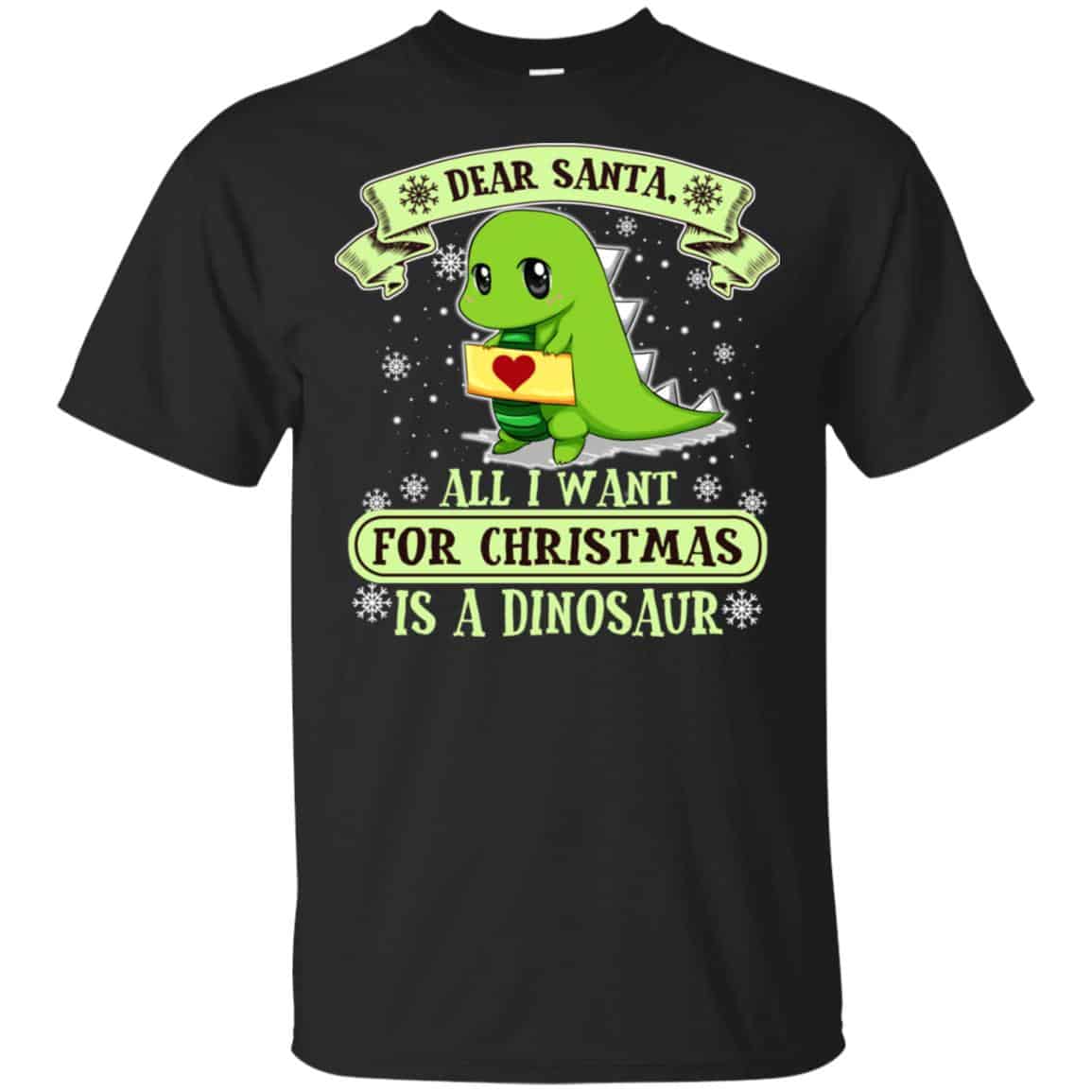 Dear Santa All I Want For Christmas Is A Dinosaur T-Shirts, Hoodie, Sweater