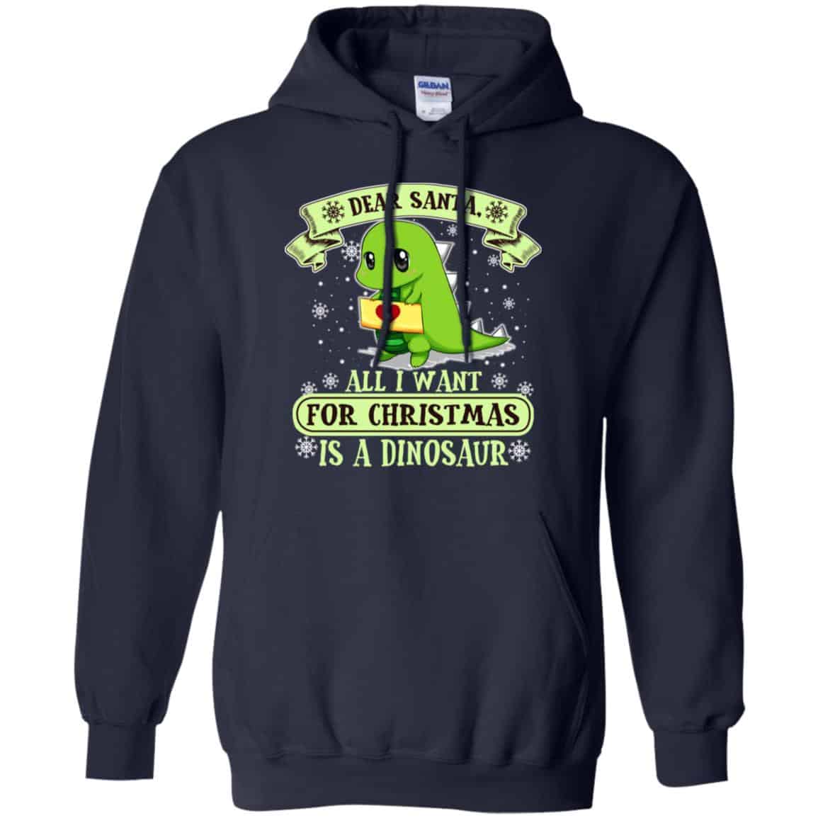 Dear Santa All I Want For Christmas Is A Dinosaur T-Shirts, Hoodie, Sweater