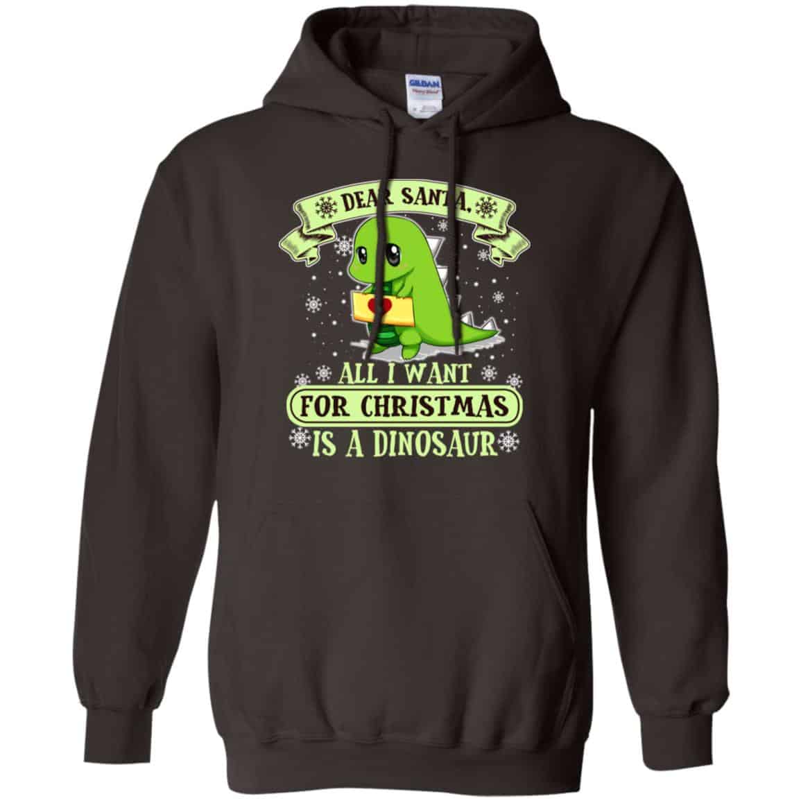 Dear Santa All I Want For Christmas Is A Dinosaur T-Shirts, Hoodie, Sweater